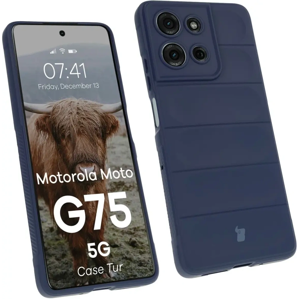 Hurtownia GSM - Pancerne etui Bizon Case Tur do Motorola Moto G75 5G granatowe - BIZ9347 - {ean13} - Hurt