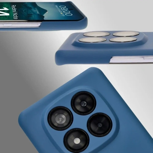 Etui Bizon Case Łupka do Xiaomi Redmi Note 14 Pro 5G niebieskie