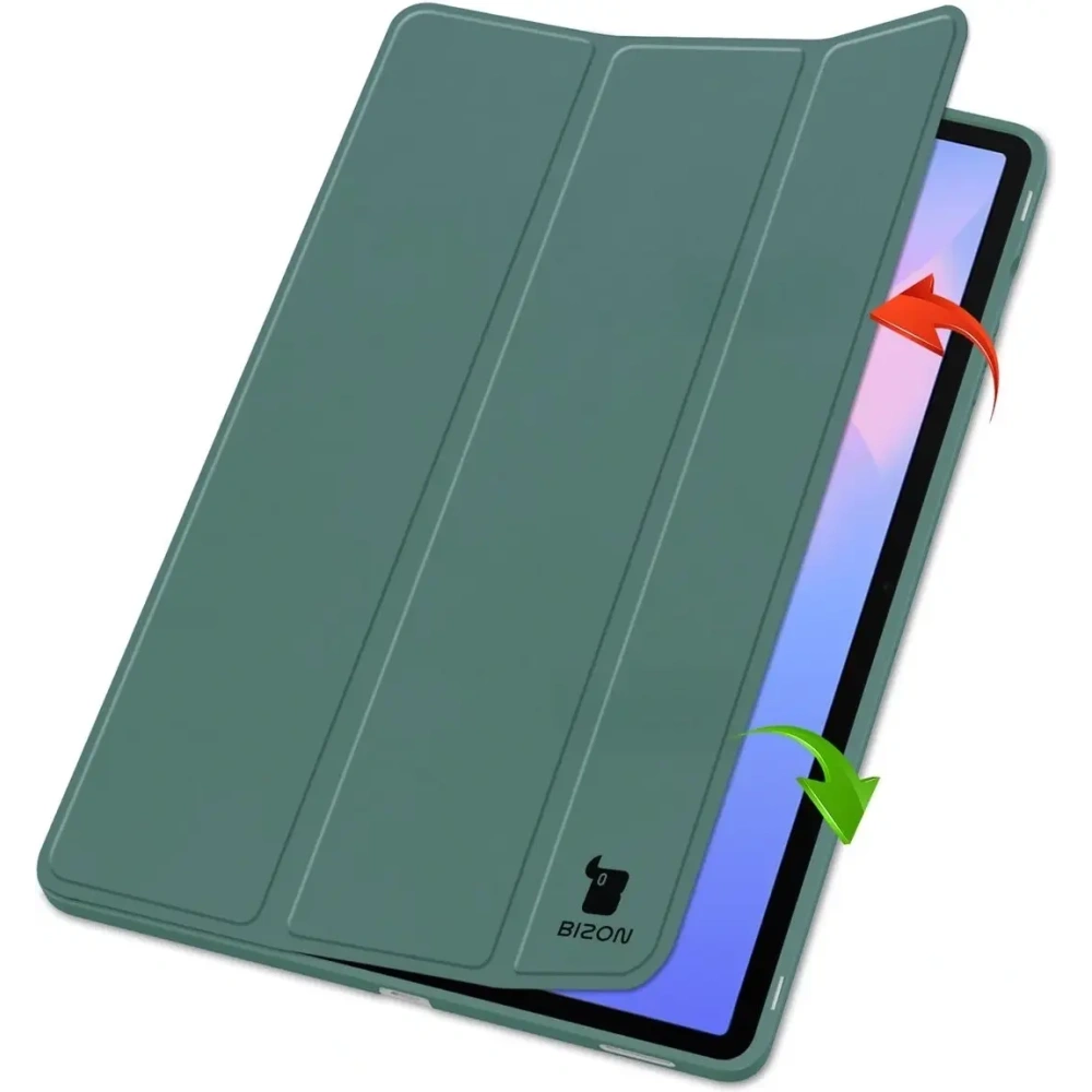 Hurtownia GSM - Bizon Case Tab Lizard Samsung Galaxy Tab S10 FE+ Plus verde închis - BIZ9351 - {ean13} - Hurt
