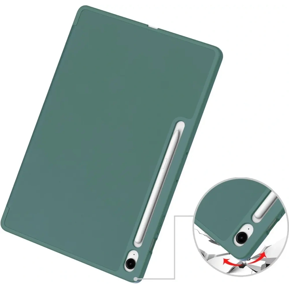 Hurtownia GSM - Bizon Case Tab Lizard Samsung Galaxy Tab S10 FE+ Plus verde închis - BIZ9351 - {ean13} - Hurt