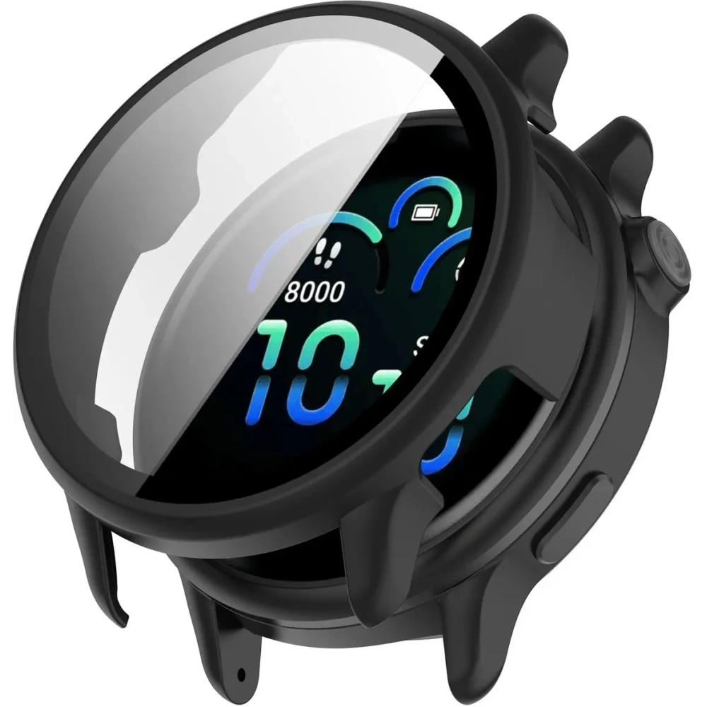 Hurtownia GSM - Bizon Case+Üveg Óra Garmin Vivoactive 6 matt fekete - BIZ9352 - {ean13} - Hurt