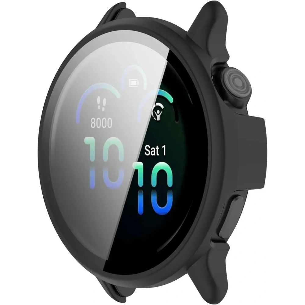 Hurtownia GSM - Bizon Case+Üveg Óra Garmin Vivoactive 6 matt fekete - BIZ9352 - {ean13} - Hurt