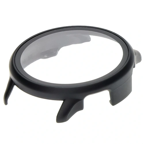 Etui ze szkłem do zegarka Bizon Case+Glass Watch do Garmin Vivoactive 6 czarne matowe