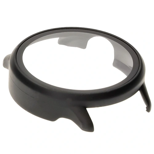 Etui ze szkłem do zegarka Bizon Case+Glass Watch do Garmin Vivoactive 6 czarne matowe