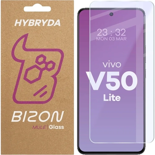 Elastyczne szkło hybrydowe Bizon Glass Mule do Vivo V50 Lite 4G / 5G