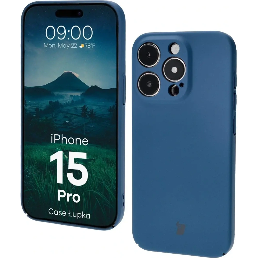 Hurtownia GSM - Bizon Case Lupka Apple iPhone 15 Pro kék - BIZ9357 - {ean13} - Hurt
