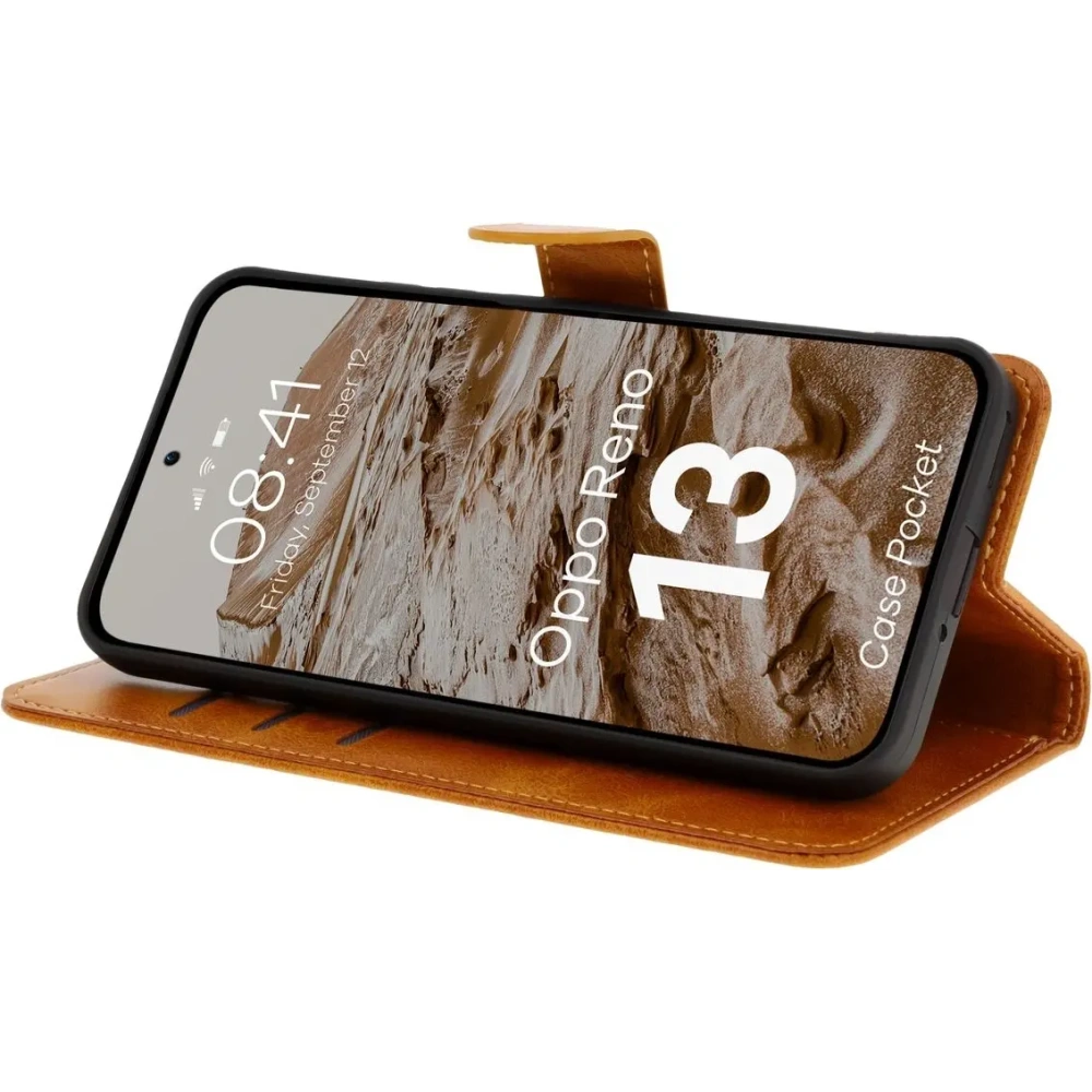 Hurtownia GSM - Bizon Case Pocket Oppo Reno13 hnědý - BIZ9358 - {ean13} - Hurt