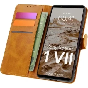 Hurtownia GSM - Bizon Case Pocket Xperia 1 VII braun - BIZ9361 - {ean13} - Hurt