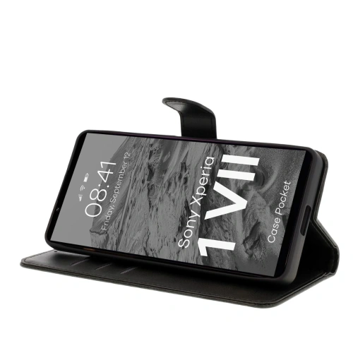 Etui z klapką Bizon Case Pocket do Xperia 1 VII czarne