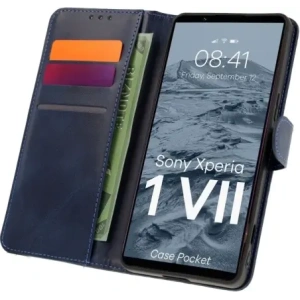 Hurtownia GSM - Bizon tok Pocket Xperia 1 VII sötétkék - BIZ9363 - {ean13} - Hurt