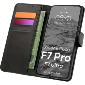 Hurtownia GSM - Husa Bizon Pocket Xiaomi POCO F7 Pro / F7 Ultra neagră - BIZ9364 - {ean13} - Hurt