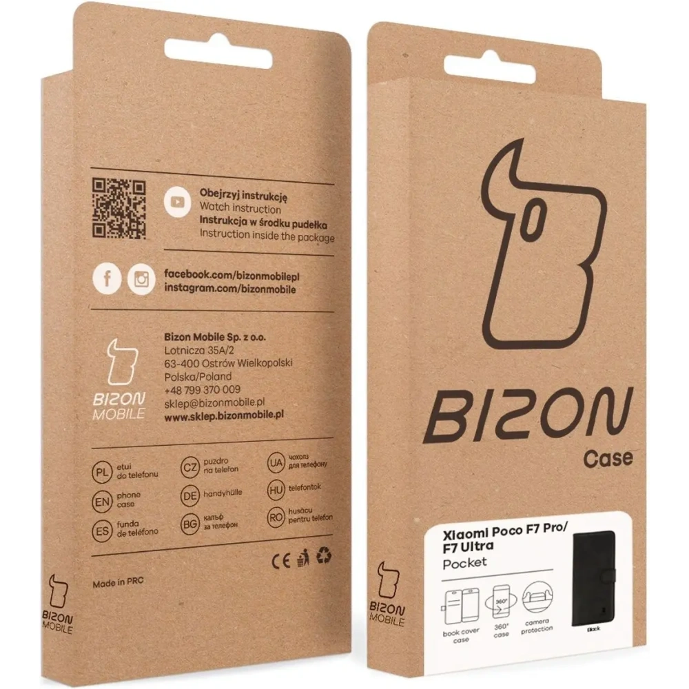 Hurtownia GSM - Bizon Case Tasche Xiaomi POCO F7 Pro / F7 Ultra schwarz - BIZ9364 - {ean13} - Hurt