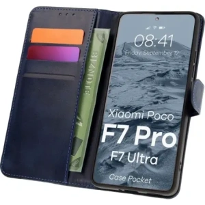 Hurtownia GSM - Husa Bizon Pocket pentru Xiaomi POCO F7 Pro / F7 Ultra albastru marin - BIZ9365 - {ean13} - Hurt