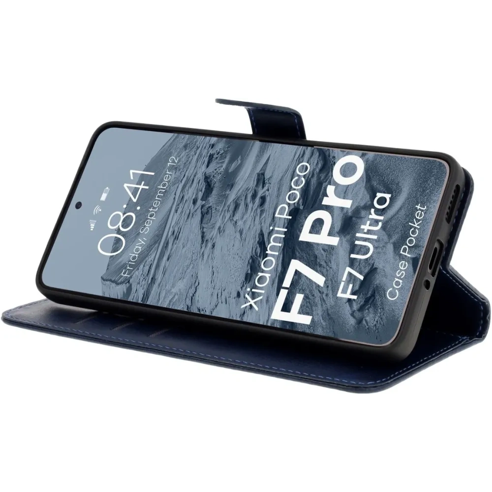 Hurtownia GSM - Husa Bizon Pocket pentru Xiaomi POCO F7 Pro / F7 Ultra albastru marin - BIZ9365 - {ean13} - Hurt