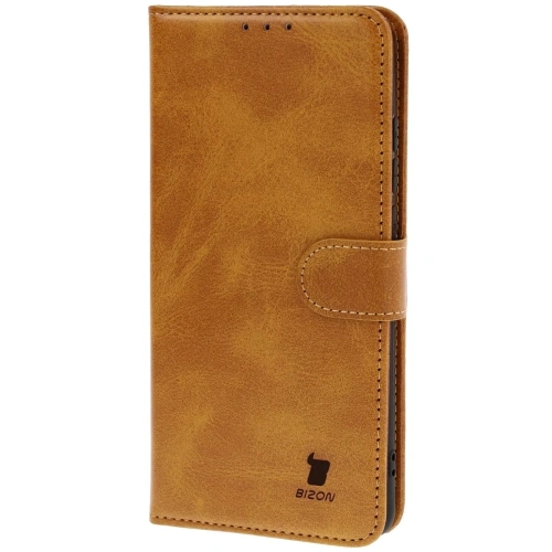 Etui z klapką Bizon Case Pocket do Motorola Edge 60 Fusion / Edge 60 brązowe