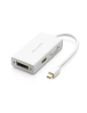 Adapter Mini DisplayPort do HDMI/VGA/DVI UGREEN MD114 (biały)