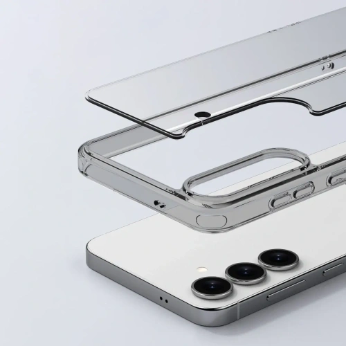 Etui Bizon Case Halo do Samsung Galaxy S25 przydymione-czarne