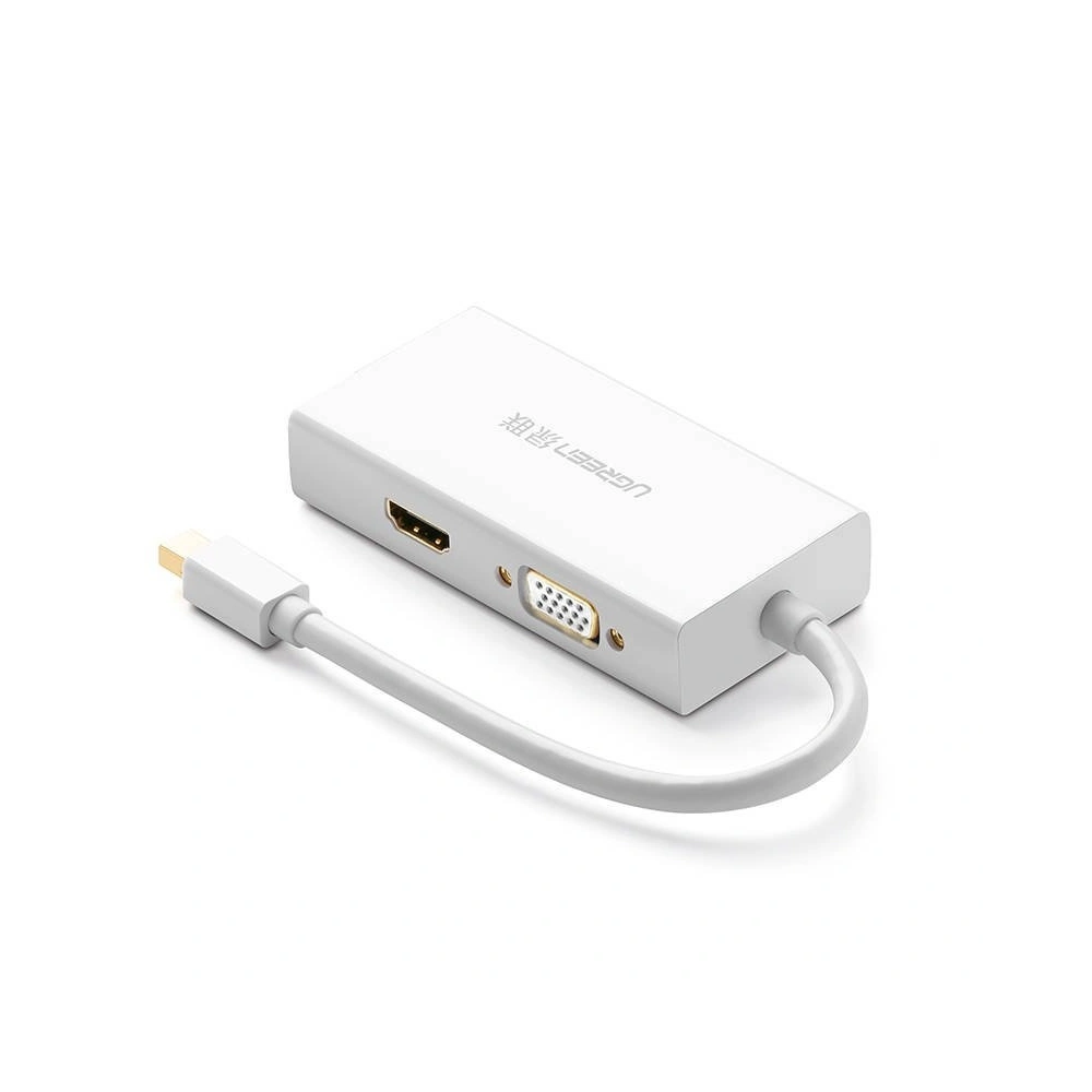 Hurtownia GSM - Adaptér Mini DisplayPort na HDMI/VGA/DVI UGREEN MD114 (bílý) - UGR376WHT - {ean13} - Hurt