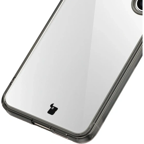 Etui Bizon Case Halo do Samsung Galaxy S25 przydymione-czarne