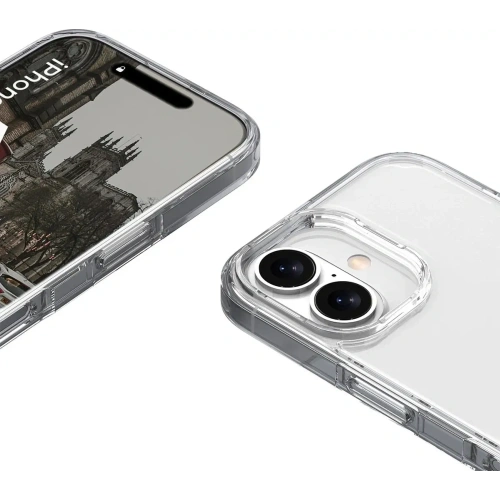 Etui Bizon Case Halo do Apple iPhone 16 przezroczyste