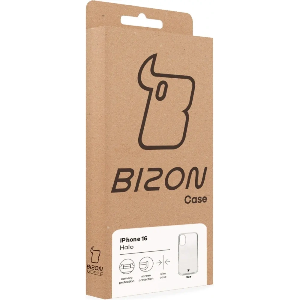 Hurtownia GSM - Husa Bizon Case Halo pentru Apple iPhone 16 transparentă - BIZ9371 - {ean13} - Hurt