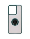 Hurtownia GSM - Husa Bizon Case Hybrid Ring Realme 14 5G / 14T 5G fumurie cu un cadru verde închis - BIZ9372 - {ean13} - Hurt