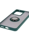 Hurtownia GSM - Husa Bizon Case Hybrid Ring Realme 14 5G / 14T 5G fumurie cu un cadru verde închis - BIZ9372 - {ean13} - Hurt