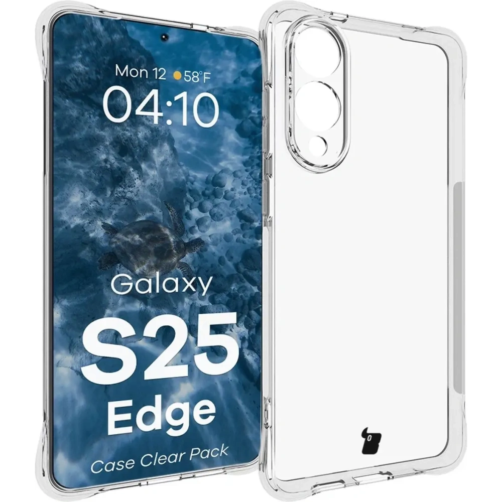 Hurtownia GSM - Bizon Case Clear Pack Hülle + 2x Displayschutzglas Samsung Galaxy S25 Edge - BIZ9373 - {ean13} - Hurt