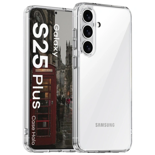 Etui Bizon Case Halo do Samsung Galaxy S25 Plus przezroczyste