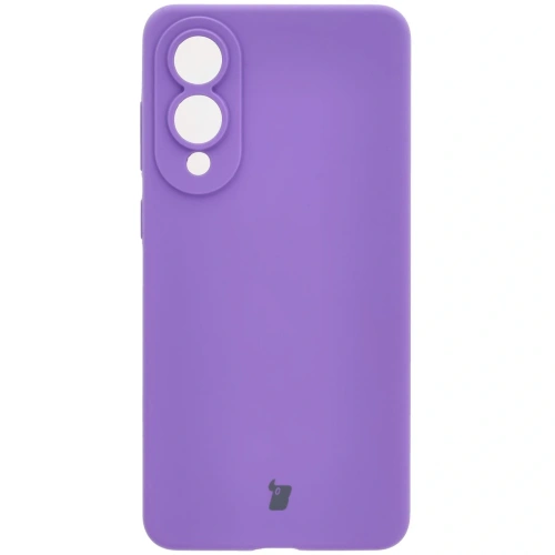 Silikonowe etui Bizon Soft Case do Samsung Galaxy S25 Edge fioletowe