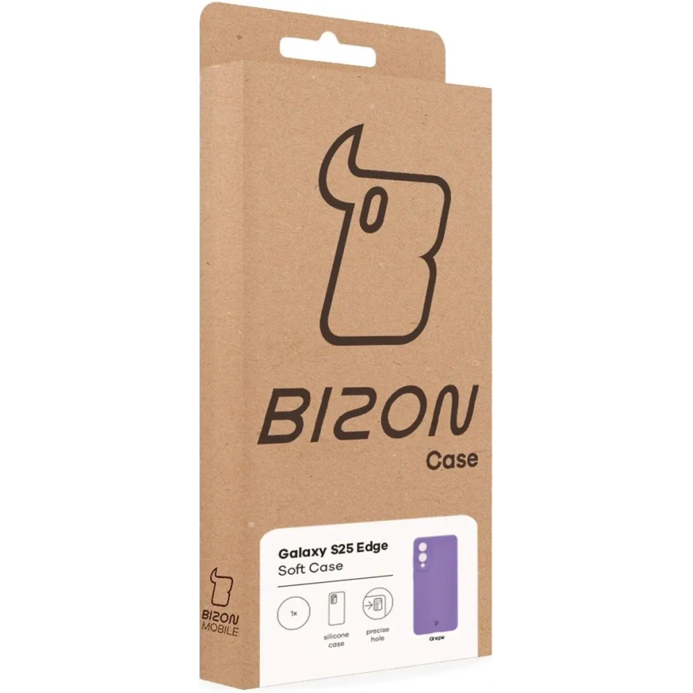Hurtownia GSM - Silikonowe etui Bizon Soft Case do Samsung Galaxy S25 Edge fioletowe - BIZ9377 - {ean13} - Hurt