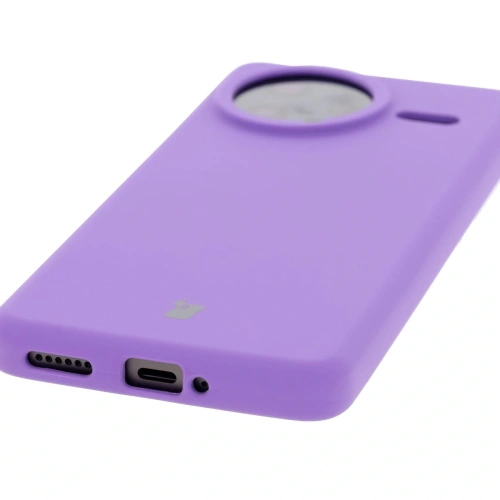 Silikonowe etui Bizon Soft Case do Xiaomi POCO F7 Ultra fioletowe