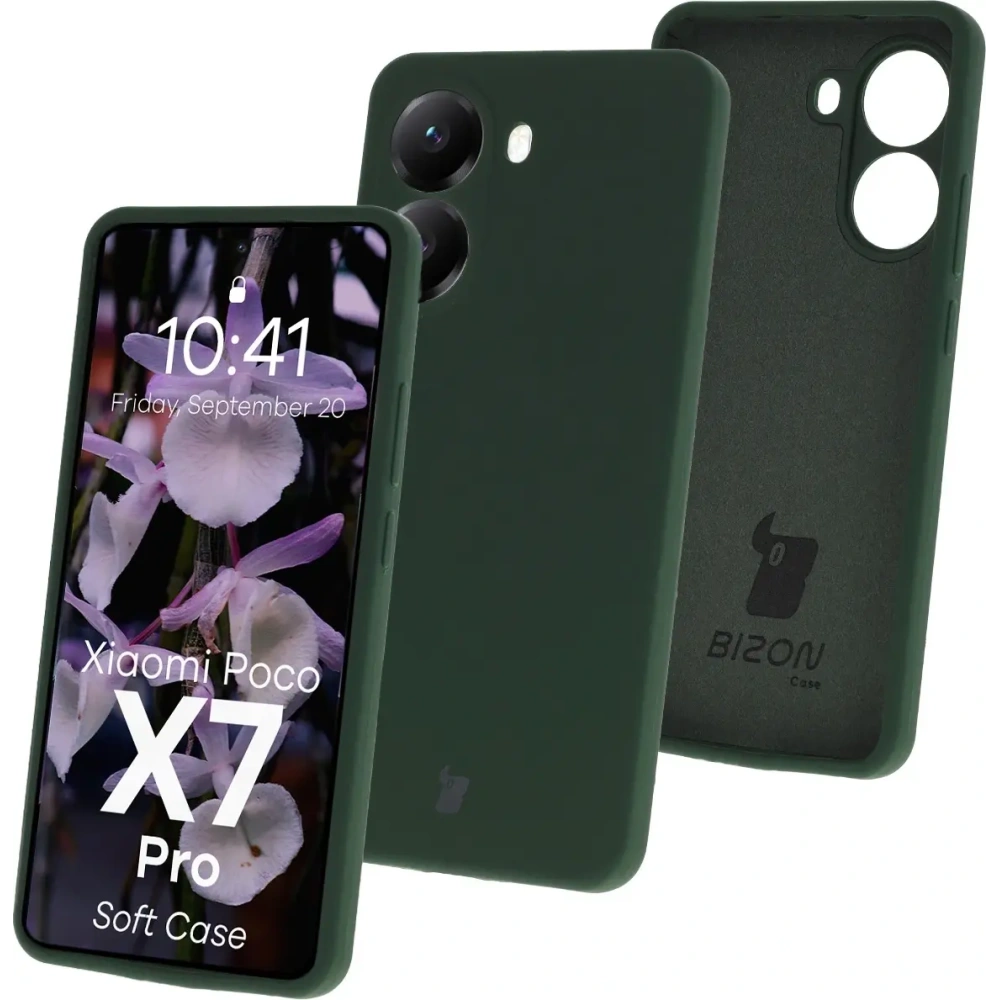 Hurtownia GSM - Bizon Soft Case Xiaomi POCO X7 Pro tmavě zelená - BIZ9379 - {ean13} - Hurt