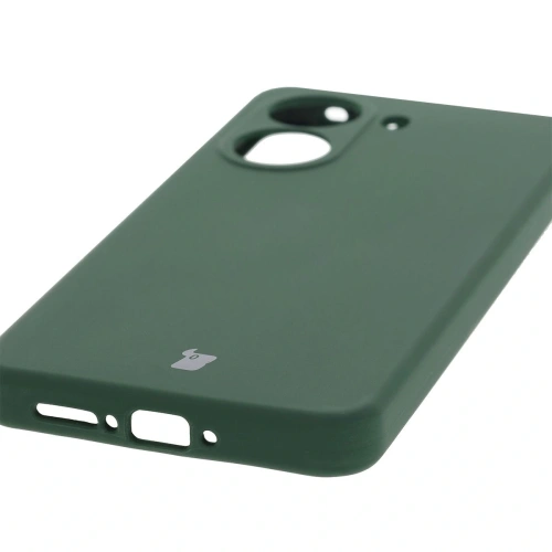 Silikonowe etui Bizon Soft Case do Xiaomi POCO X7 Pro ciemnozielone