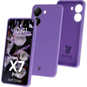 Hurtownia GSM - Husă moale Bizon pentru Xiaomi POCO X7 Pro, violetă - BIZ9381 - {ean13} - Hurt