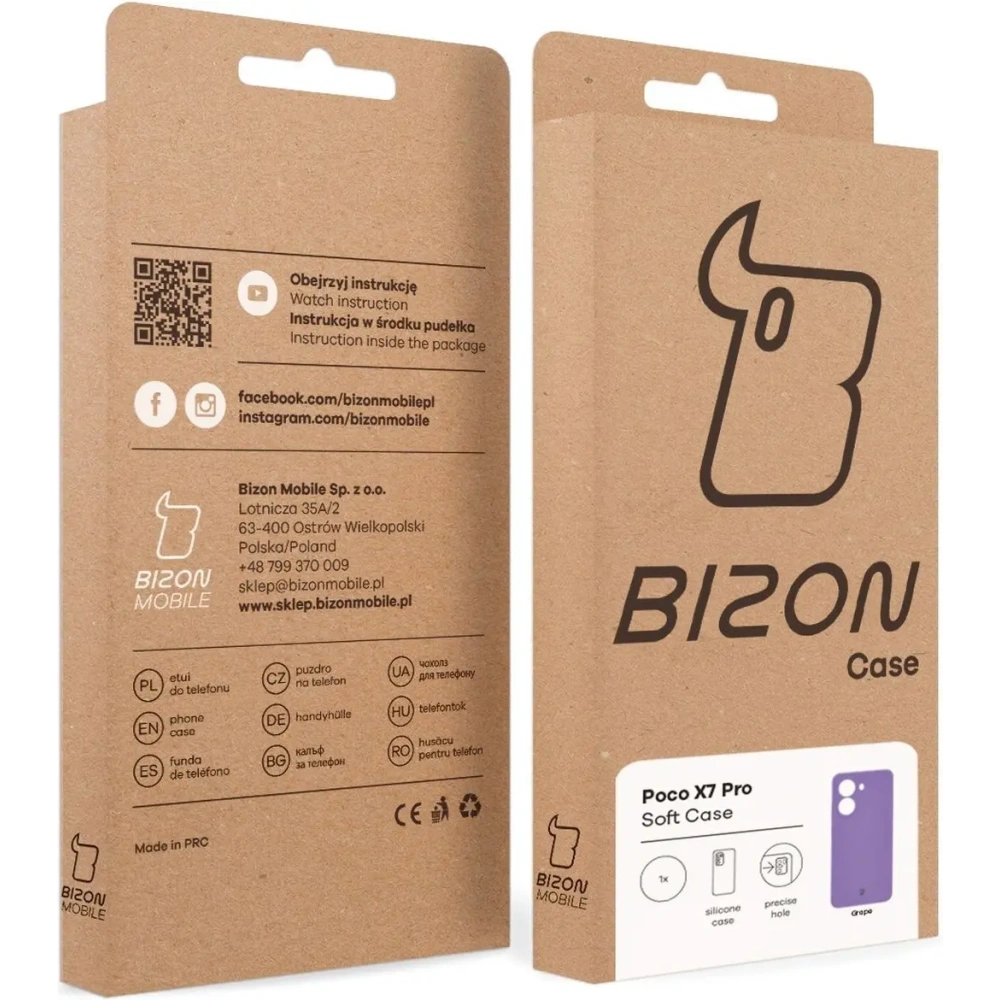 Hurtownia GSM - Bizon Soft Case Xiaomi POCO X7 Pro lila - BIZ9381 - {ean13} - Hurt