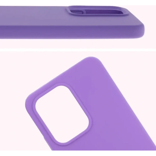 Silikonowe etui Bizon Soft Case do Oppo Reno13 Pro fioletowe