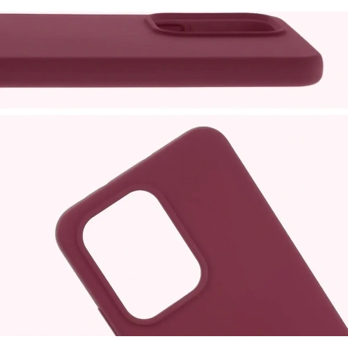 Silikonowe etui Bizon Soft Case do Oppo Reno13 ciemnofioletowe