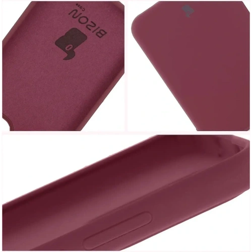 Silikonowe etui Bizon Soft Case do Oppo Reno13 ciemnofioletowe