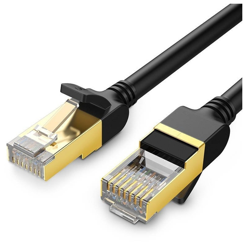 Hurtownia Ugreen - 6957303882779 - UGR384BLK - Okrągły kabel sieciowy UGREEN NW107 Ethernet RJ45, Cat.7, STP, 1.5m (czarny) - B2B homescreen