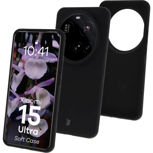 Silikonowe etui Bizon Soft Case do Xiaomi 15 Ultra czarne