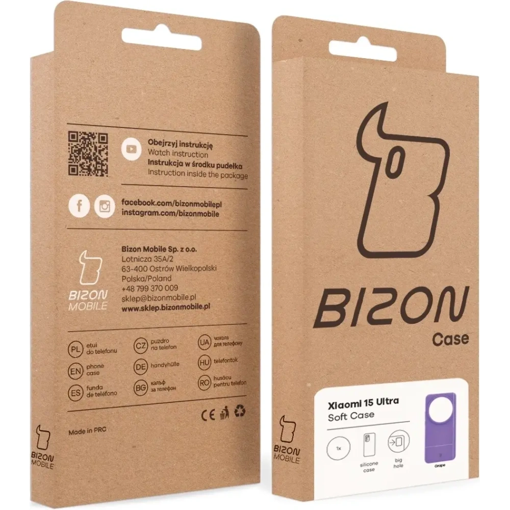 Hurtownia GSM - Bizon Soft Case Xiaomi 15 Ultra fialový - BIZ9393 - {ean13} - Hurt