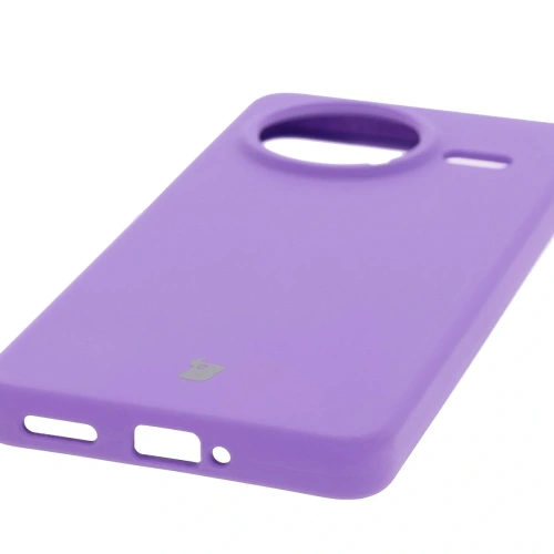 Silikonowe etui Bizon Soft Case do Xiaomi POCO F7 Pro fioletowe