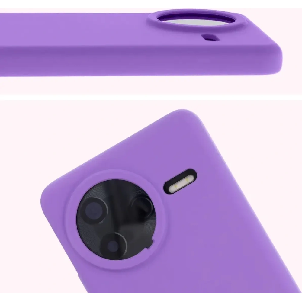 Hurtownia GSM - Silikonowe etui Bizon Soft Case do Xiaomi POCO F7 Pro fioletowe - BIZ9394 - {ean13} - Hurt