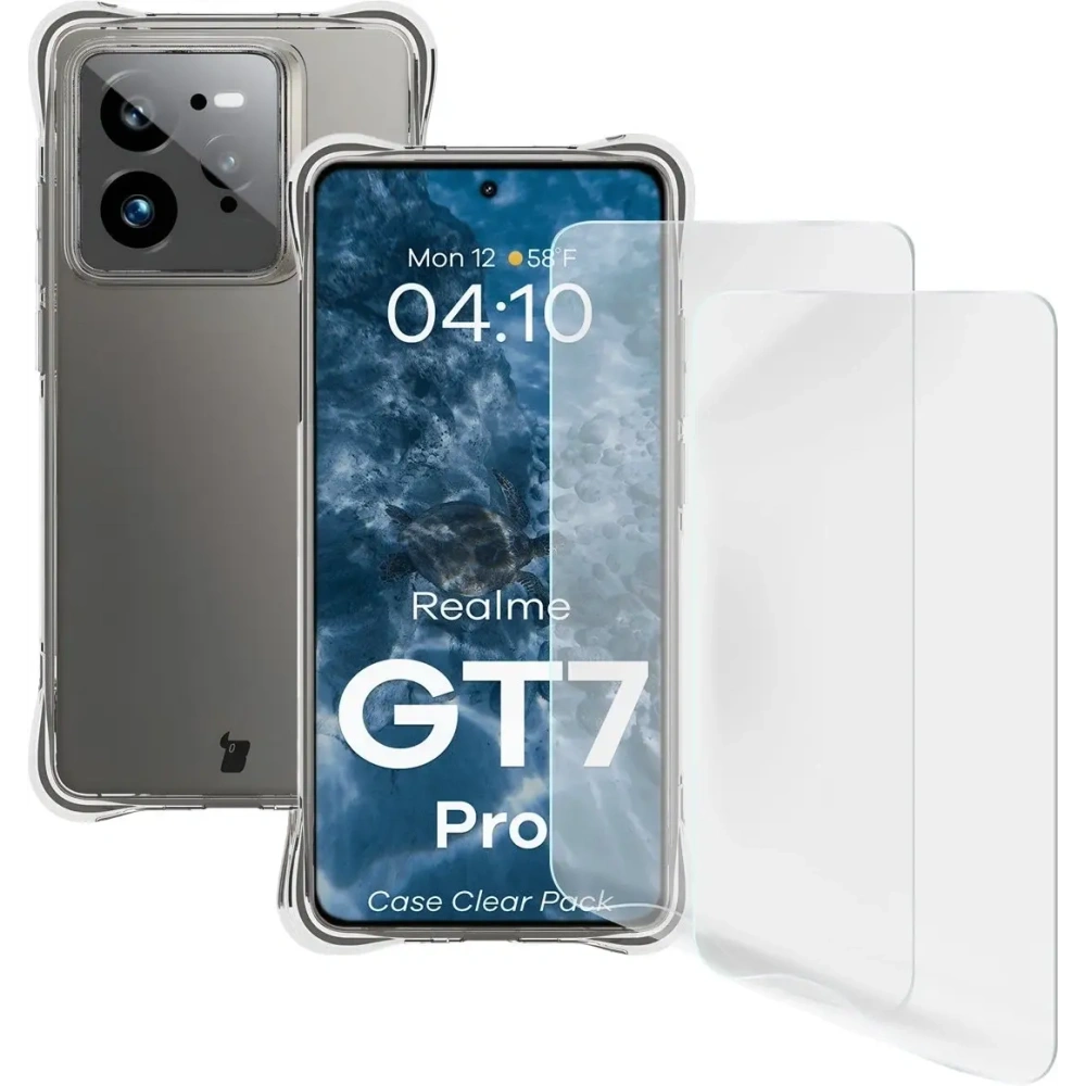 Hurtownia GSM - Etui + 2x folia na ekran Bizon Case Clear Pack do Realme GT 7 Pro - BIZ9395 - {ean13} - Hurt