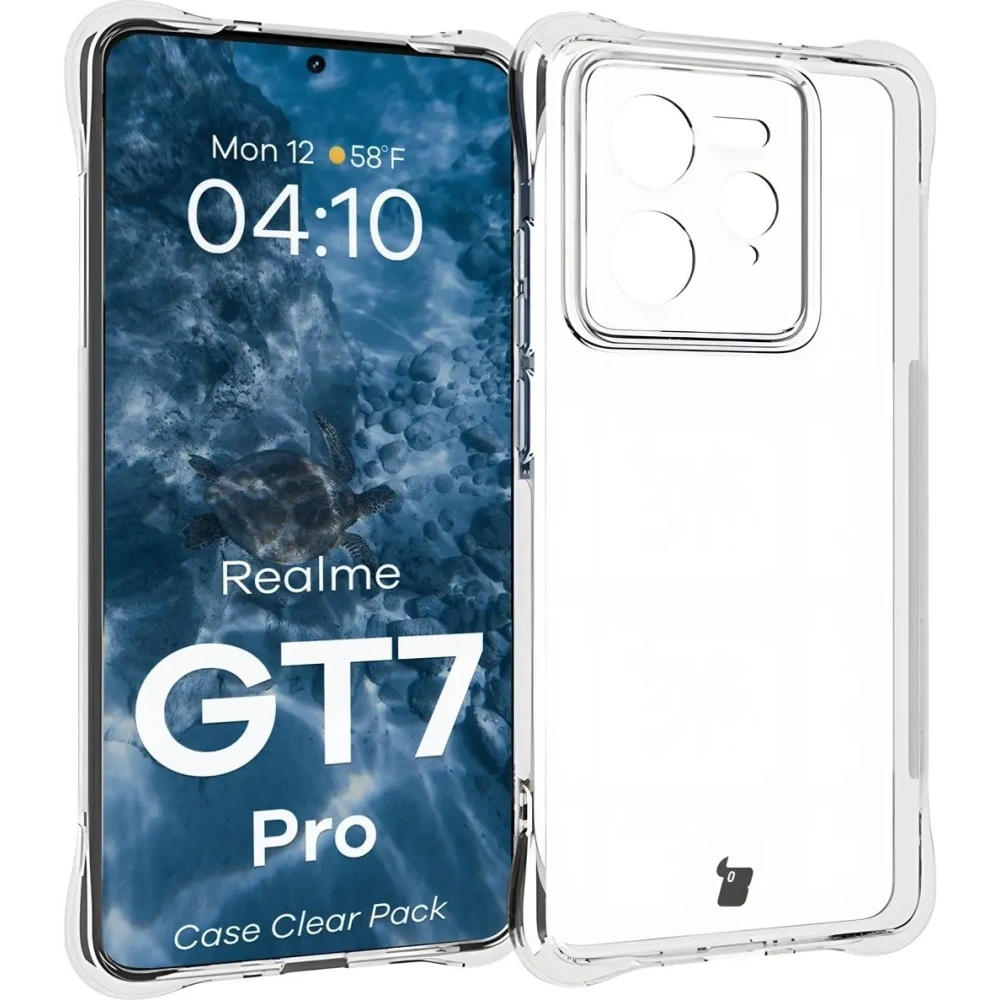 Hurtownia GSM - Etui + 2x folia na ekran Bizon Case Clear Pack do Realme GT 7 Pro - BIZ9395 - {ean13} - Hurt