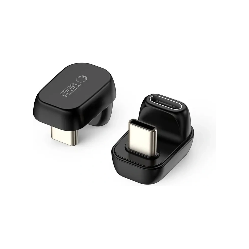 Wholesale Tech-Protect Ultraboost AA04 Angle Adapter USB-C Black - THP4228 - {ean13} - Hurt
