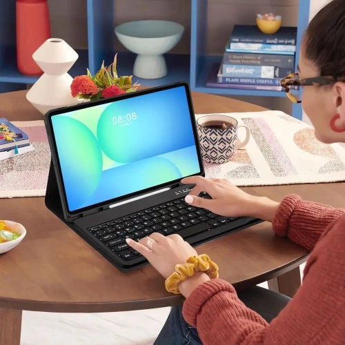 Etui z klawiaturą Tech-Protect SmartCase Pen + Keyboard Samsung Galaxy Tab S10 FE+ Plus 13.1 X620 / X626b Black