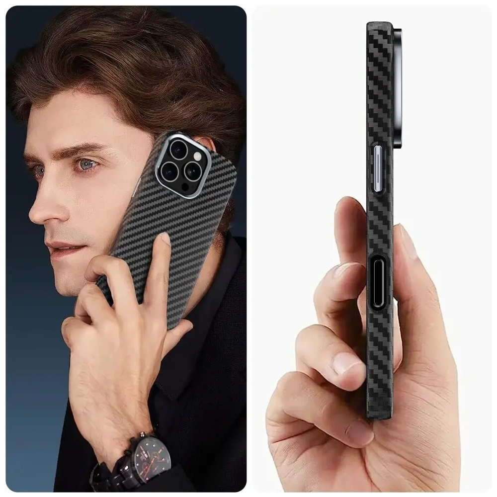 Hurtownia GSM - Tech-Protect Ion Carbon MagSafe Apple iPhone 14 fekete/ezüst - THP4235 - {ean13} - Hurt
