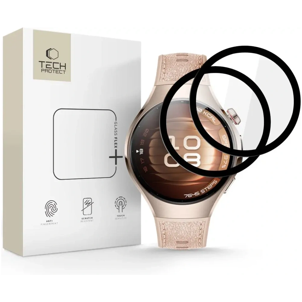 Hurtownia GSM - Tech-Protect Glass Flex+ Huawei Watch 5 46mm Černá [2 BALENÍ] - THP4239 - {ean13} - Hurt